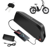 JHKJ Batterie au Lithium 36V 24Ah 21Ah, Batterie de Remplacement 48V 8Ah 10,4Ah, Batteries pour Tube Diagonal 24V 17,5Ah 15Ah pour Moteur de 250W à 1100W avec Verrouillage de sécurité,36v17ah