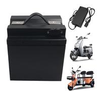 JHKJ Batterie au Lithium 60 V 20 Ah 10 Ah et 48 V 15 Ah 25 Ah pour Moto électrique, avec Chargeur, Compatible cyclomoteur, Tricycle et Scooter.,48v10ah