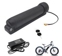 JHKJ Batterie de Cadre 24 V/36 V au Lithium (7 Ah, 7,5 Ah, 8,7 Ah, 9,6 Ah, 10,5 Ah) pour vélo électrique, avec Chargeur. Compatible avec Les Bouteilles d'eau.,Plug2 24v7.5ah