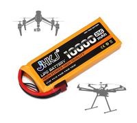 JHKJ Batterie Lithium 22,2 V 6S Batteries pour Drones 18,5 V 5S Batterie LiPo 14,8 V 4S Batteries Lithium 11,1 V 3S pour modèles réduits d'avions avec BMS,11.1v10000mah 25c