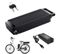 JHKJ Batterie Lithium 36 V 17,5 Ah 20 Ah 22,5 Ah pour Porte-Bagages arrière ; Batterie de Remplacement 48 V 13 Ah 15 Ah avec Chargeur et verrou de sécurité pour vélo électrique,48v13ah