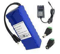 JHKJ Batterie Lithium-ION 12 V 25 Ah 30 Ah 40 Ah 50 Ah 60 Ah, Batterie de Remplacement pour Haut-Parleur/pulvérisateur, 12 Volts, PVC, avec Chargeur CC,12v25ah