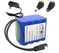 JHKJ Batterie Lithium-ION 12 Volts 12V 8000mAh 10000mAh 12000mAh 15000mAh 18000mAh 20000mAh Rechargeable avec Chargeur CC pour Haut-parleurs/Enceintes,12v15000mah