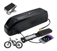 JHKJ Batterie Lithium-ION pour vélo électrique, 48V 52V 36V 13Ah 15Ah 17,5Ah, à Fixer sur Le Tube Diagonal du Cadre, Compatible avec Les Moteurs de VTT électriques de 1000W.,48v,15Ah