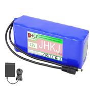 JHKJ Batterie Lithium-ION Rechargeable 12 V CC, 10 000 mAh, 15 000 mAh, 30 000 mAh, 2 500 mAh, pour appareils 12 V, Lampes solaires, pulvérisateurs,12v,2500mAh