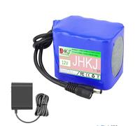 JHKJ Batterie Lithium-ION Rechargeable 12 V CC, 10 000 mAh, 15 000 mAh, 30 000 mAh, 2 500 mAh, pour appareils 12 V, Lampes solaires, pulvérisateurs,12v,10000mAh