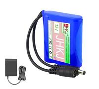 JHKJ Batterie Lithium-ION Rechargeable 12 V CC, 10 000 mAh, 15 000 mAh, 30 000 mAh, 2 500 mAh, pour appareils 12 V, Lampes solaires, pulvérisateurs,12v,2200mAh