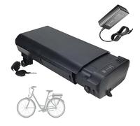 JHKJ Batterie Lithium pour Porte-Bagages 36 V 8 Ah/10 Ah ou 24 V 10,5 Ah/10 Ah/12 Ah/8,7 Ah pour vélo électrique, Compatible avec Les Kits Moteur de 0 à 400 W, avec Chargeur.,36v,8Ah