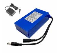 JHKJ Batterie Lithium Rechargeable 12 V 12 Ah, Alimentation Portable 12 V 12 000 mAh pour Lampes xénon, Haut-parleurs Audio et éclairage LED avec Chargeur
