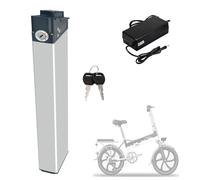 JHKJ Batterie Pliable 36 V 13 Ah/15 Ah ou 48 V 10,4 Ah/12 Ah/14 Ah, Rechargeable, avec verrou de sécurité intégré, pour Kits Moteur de 0 à 700 W.,48v10.4ah