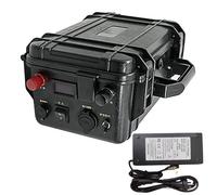 JHKJ Batterie Portable extérieure 12V 80Ah, 120Ah, 150Ah, 200Ah, Batterie Lithium ternaire 24V 60Ah, 100Ah, Batteries pour propulseurs avec Chargeur pour Moteur de 720W à 2400W,24v60ah