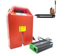 JHKJ Batterie pour transpalette électrique 24V 20Ah/36Ah et Batterie LiFePO4 pour Chariot élévateur 48V 20Ah avec poignée et BMS Intelligent pour Les séries CBD15J-LI-S/CBD15-E1C1L,Pte15n 24v36ah