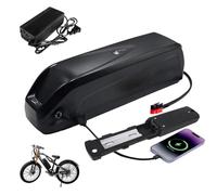 JHKJ Batteries Lithium pour vélos électriques 36 V, 24 V, 10 Ah, 13 Ah, 15 Ah, 17,5 Ah ; Batterie 48 V, 13 Ah, 15 Ah, 17,5 Ah pour Moteur de VTT, avec Chargeur et embase à 5 Broches.,36v 13ah
