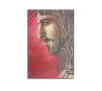 JHKJTK Affiches murales modernes de famille - Impression sur toile représentant Jésus épine couronné - Œuvre d'art sans cadre 30 x 45 cm