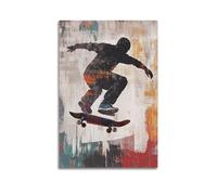 JHKJTK Impression sur toile abstraite minimaliste - Poster de sport brutaliste et abstrait - Poster d'œuvre d'art pour décoration de chambre à coucher (30 x 45 cm)