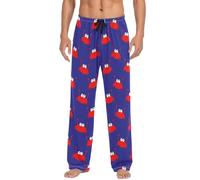JHKKU Pantalon de pyjama pour homme doux et confortable en forme de crabe avec poches, Crabe amusant, L