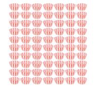 JHKNNK 100 pièces Caissettes à Muffins Papier Anti-huile Rouge et Blanc Tasses à Cupcake Résistantes Chaleur pour Pâtisserie Maison Caissettes de Cuisson Moyennes