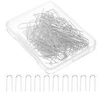 JHKNNK 200 Pièces Crochet de U en Nichrome Haute Température Finition Argentée, Résistant la Déformation, Fabrication Artisanale de Céramique et Verre