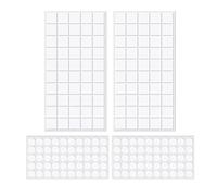 JHKNNK 200 Pièces Pastille Adhésive Autocollante Pâte Adhésive Double Face en Polyester, Transparente, Points Ronds et Carrés, pour Enveloppes Rouges, Invitations et Ballons,