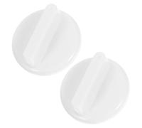 JHKNNK 2pcs Bouton de Remplacement pour Réfrigérateur et Congélateur, Capuchon de Contrôle de Température en Abs Blanc, Design Moderne et Minimaliste Cuisine