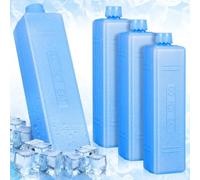 JHKNNK 4 Pièces Blocs Réfrigérants pour Glacière et Emballages Réfrigérants d’Expédition, de Glace pour Isotherme Réutilisable, Maintien du Froid pour Transport en Chaîne du Froid
