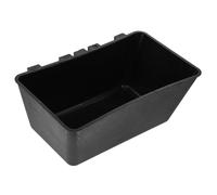 JHKNNK Abreuvoir Suspendu et Mangeoire pour Volaille Bac Alimentaire Noir en Plastique Robuste Crochets pour Poulets, Perruches et Oiseaux de Jardin