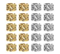 JHKNNK Accessoires pour Cheveux Dreadlocks Faciles à Utiliser en Alliage de Zinc 20 Pièces Style Ethnique Rétro pour Défilés de Mode Décoration Chic pour Cheveux Bouclés
