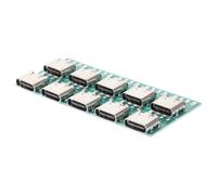 JHKNNK Adaptateurs USB-C Femelles 10 Pièces, Carte Connecteur USB Type-C à Souder pour Bricolage, Module Support PCB Connecteur Femelle pour Usage Électronique