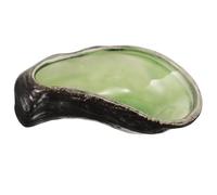 JHKNNK Assiette en Céramique Élégante Vert Clair pour Service Apéritif et Sauce, Plateau Moderne pour Réunions de Famille et Présentation Raffinée