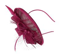 JHKNNK Bandeau à Fleurs pour Femme Plumage en Lin Imité, Accessoire Cheveux Élégant pour Occasions Spéciales et Mariage, 1 Pièce