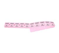 JHKNNK Billets de Tombola 100 Pièces Rose pour Événements et Fêtes Tickets de Loterie pour Jeux de Société et Soirées Accessoires Universels pour Tirage au Sort Billets de Concert et