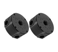 JHKNNK Boîte de Jonction Étanche Noire 10mm en Pp 2 Pièces pour Protection des Câbles Extérieurs et Rangement Sécurisé des Connexions Électriques