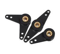 JHKNNK Bras de gouvernail 3 pièces en Nylon avec Insert cuivre, pour amélioration de stabilité des Bateaux RC, tringlerie Lourde, adapté aux Courses RC