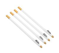 JHKNNK Coffret 4pcs Crayon Barbier Blanc avec Pointe Fine et Résistant la Transpiration, Bois et Acier Manganèse, pour Activités Sportives et Plein Air