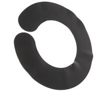 JHKNNK Collier de Coupe en Silicone Noir Léger, Protection du Cou pour Coiffure à Domicile ou Salon, Enveloppe Anti-fragmentation pour Adultes et Garçon et Filles