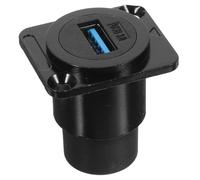 JHKNNK Connecteur USB Encastrable Étanche Adaptateur Traversée Cloison Femelle-femelle pour Panneau Protection Anti-poussière avec Couvercle Transfert de Données Rapide Compatible