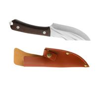 JHKNNK Couteau de Découpe Viande Multifonction en Acier Inoxydable avec Manche Ergonomique, Protège-lame Inclus, Outil Cuisine Professionnel pour Barbecue et Camping, Coupe-coupe