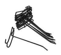 JHKNNK Crochets Métalliques 10 Pièces pour Organisation Murale Panneau Perforé Rangement la Cuisine et Garage Installation Facile sans Outils