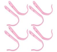 JHKNNK Crochets Simples Muraux en Fer Rose 8 Pièces, Supports Multifonctions pour Vêtements et Ustensiles, Patères Décoratives pour Salle de Bain et Bureau
