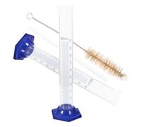 JHKNNK Cylindres Gradués et Graduation Moulée 4 Pièces en Verre 100 Ml Base Ronde Stable Précision et Résistance Chimique pour Laboratoire et Chimie