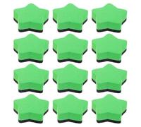 JHKNNK Effaceurs magnétiques mini en EVA vert lot de 12, gommes effaçables à sec pour tableaux blancs et noirs, outils pour bureaux et salles de formation