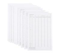 JHKNNK Fiches de Score Golf 12 Pièces en Papier Couché, Système de Notation Fluide, Compétitions et Entraînements sur Terrain