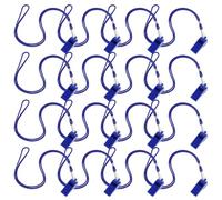 JHKNNK Lot de 36 Sifflets en Plastique Bleu Solide avec Cordon Polyester, Son Puissant pour Arbitres Football et Situations d'urgence en Plein Air