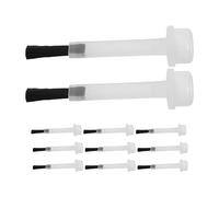 JHKNNK Lot de 50 Têtes de Brosse à Ongles de Rechange en Plastique pour Vernis Gel, Application Précise et Rapide, pour Extensions D'ongles et Usage en Salon