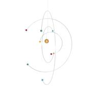 JHKNNK Mobile Planétaire Suspendu à Structure Atomique, Décoration Scientifique pour Projets Éducatifs et Salle de Jeux, Maquette de Planètes pour Garçon et Filles