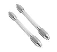 JHKNNK Perceuse à main double tête hexagonale 2pcs en laiton, outil compact et précis pour réparation montre, adapté à plastique et ambre en horlogerie