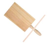 JHKNNK Planche à Gnocchis en Bois Pratique et Résistante pour Pâtes et Pâte à Gnocchi, Accessoire Cuisine pour Préparation Maison