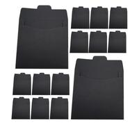 JHKNNK Pochettes de Dvd en Papier Kraft Noir 100 Pièces Enveloppes en Carton, Conçues pour Stockage et Protection Répétée de CD/Dvd en Milieu Professionnel ou Personnel