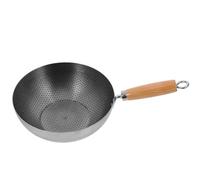 JHKNNK Poêle à Frire Antiadhésive en Acier Inoxydable Poignée Résistante la Chaleur pour Grill Cuisine Quotidienne