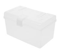JHKNNK PP Boîte de Rangement pour Remède Portable Organisée, Blanc, Grosse Capacité, Design à Boucle Facile à Transporter Trousse de Premiers Secours pour Usage Domestique
